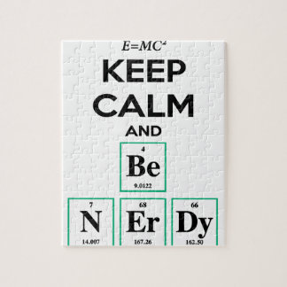 Puzzle Guarde la calma y sea regalos Nerdy