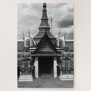 Puzzle Guardia del demonio vintage Tailandia Bangkok Wat