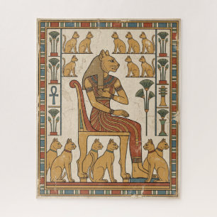 Puzzle Guardián de Bubastis: Diosa Bastet y Gatos