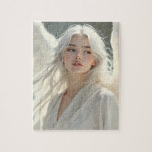 Guardián Luminoso - Ángel del alba plateado