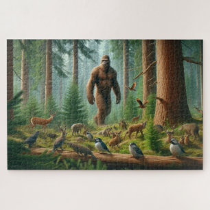 Puzzle Guardianes de los bosques, piscifactoría, vida sil