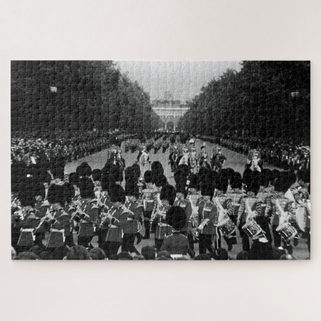 Puzzle Guardias de Inglaterra de época regresando a lo la (Horizontal)