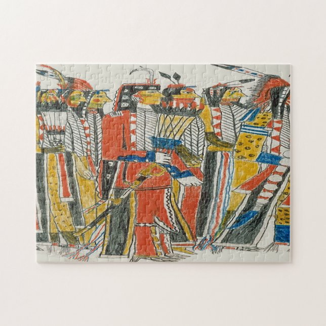 Puzzle Guau nativo americano (Horizontal)