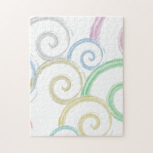 Puzzle Guay, cepillos modernos de color de las olas