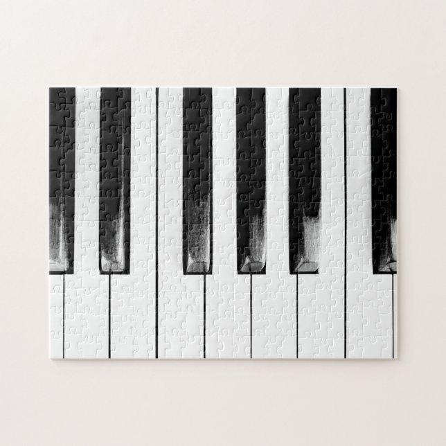 Puzzle Guay divertido con las claves de piano antiguas (Horizontal)