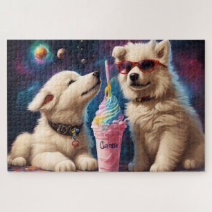 Puzzle Guay Fluffy Puppies planetas milkshake