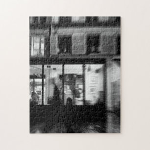 Puzzle Guay, foto nocturna urbana parisina moderna