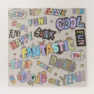 Puzzle Guay Fun Doodle Lettering Vintage