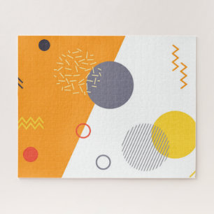 Puzzle Guay, ilustracion geométrico único, moderno y de m
