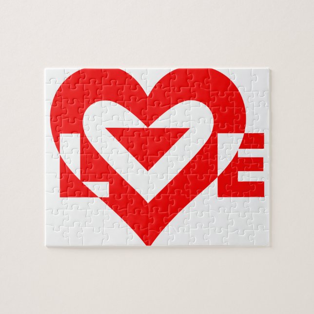 Puzzle Guay Love Graphic, rojo (Horizontal)