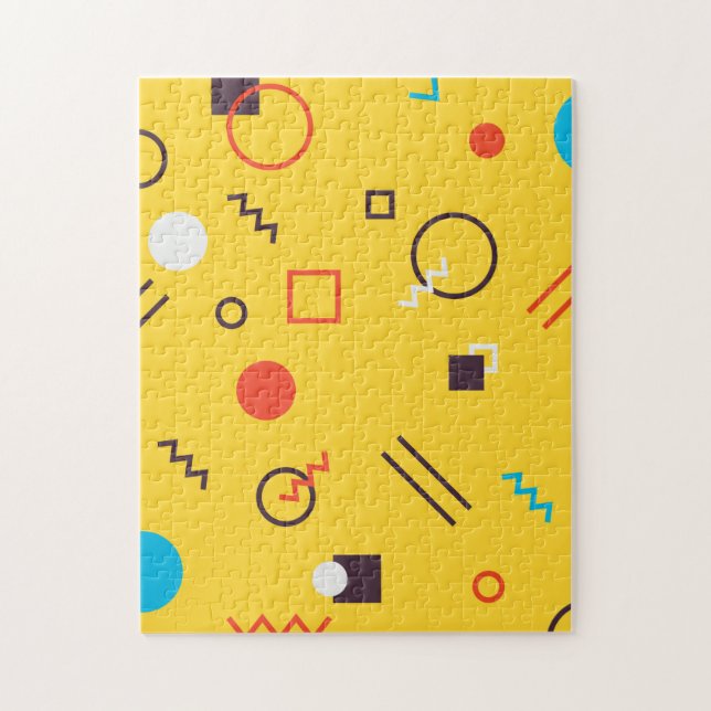 Puzzle Guay, Memphis únicos, modernos, geométricos urbano (Vertical)