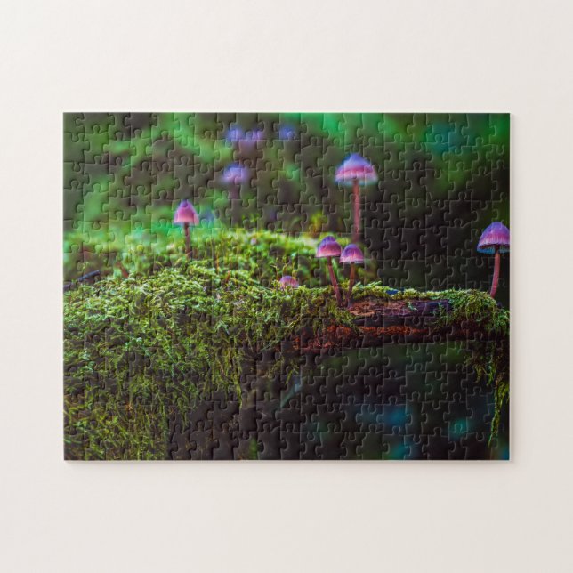 Puzzle Guay Purple Fungi Rainforest Moshrooms (Horizontal)