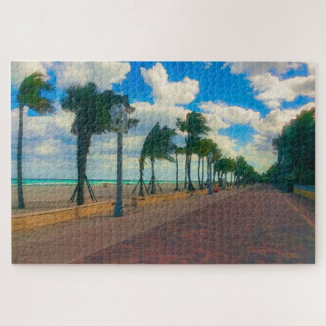 Puzzle Guay y Breezy en Hollywood Beach (Horizontal)