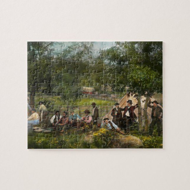 Puzzle Guerra Civil - Campo de Gettysburg del Capitán Huf (Horizontal)