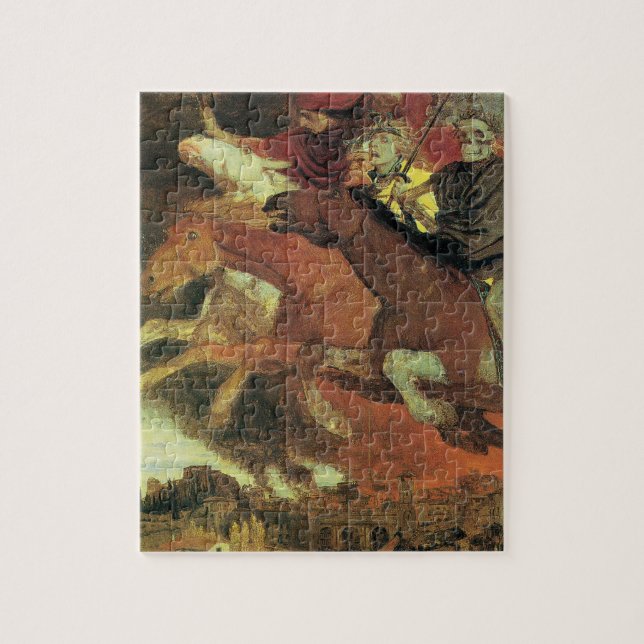 Puzzle Guerra de Arnold Bocklin, Bella Artes del Simbolis (Vertical)