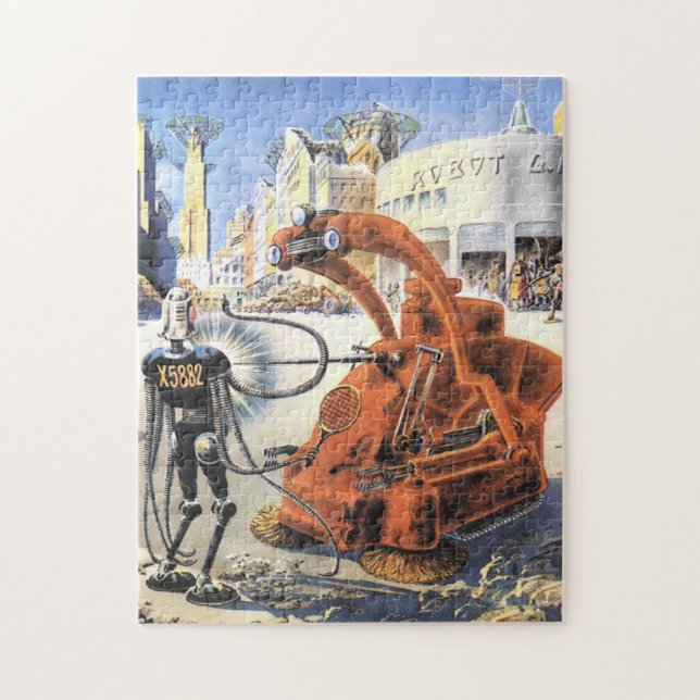 Puzzle Guerra de extranjeros de ciencia ficción futurista (Vertical)