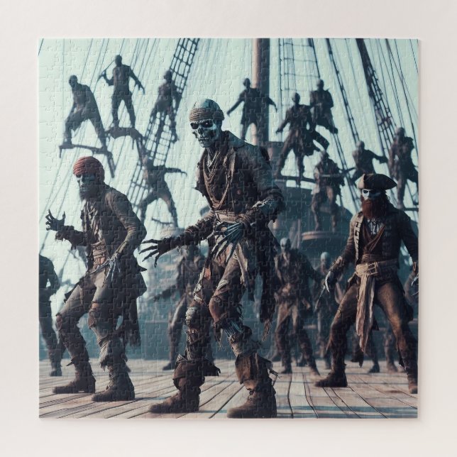 Puzzle Guerra pirata de 20" * 20", 676 piezas (Vertical)