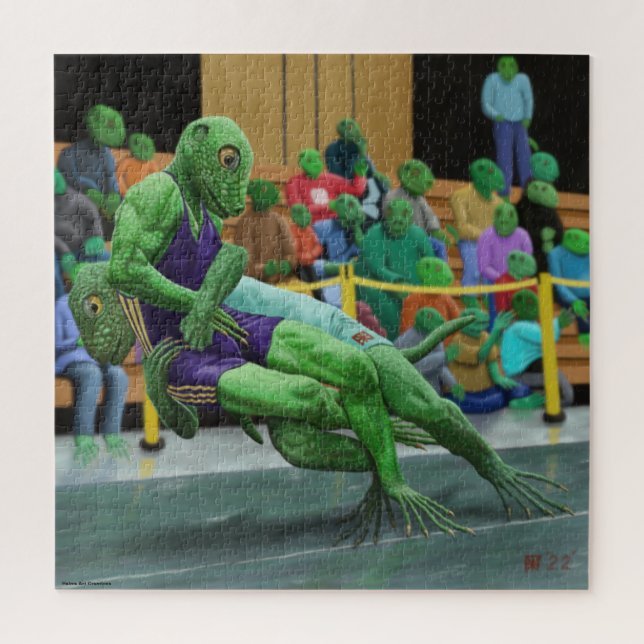 Puzzle Guerrero de Lizard lucha contra el gran rompecabez (Vertical)