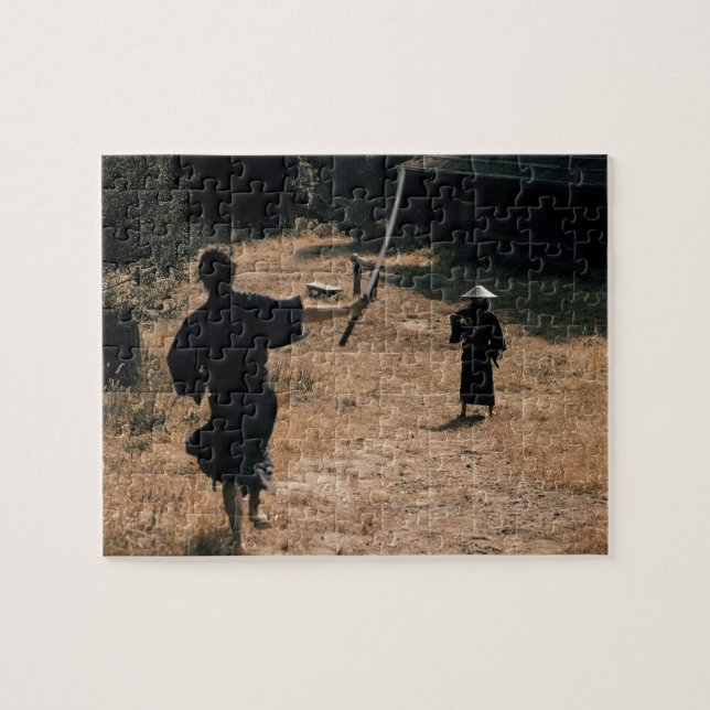 Puzzle Guerrero de Samurai ataca con espada (Horizontal)