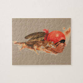 Puzzle Guerrero indio cherokee del clan del lobo del