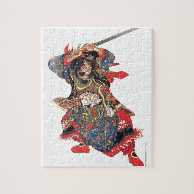 PUZZLE GUERRERO JAPONÉS ANTIGUO DEL SAMURAI (Vertical)