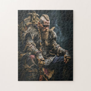 Puzzle Guerrero vikingo con atuendo auténtico