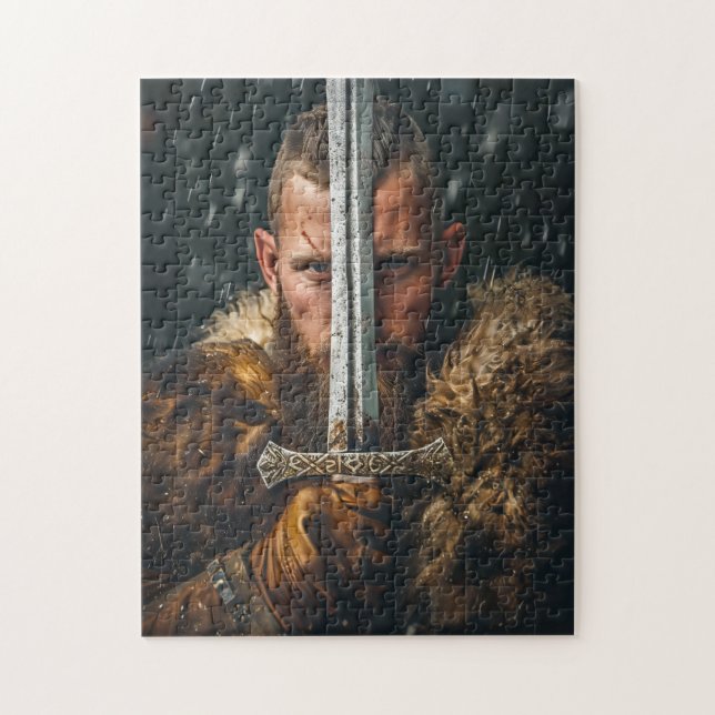 Puzzle Guerrero vikingo con atuendo auténtico (Vertical)