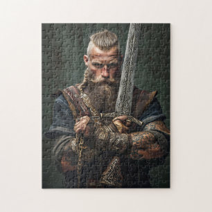 Puzzle Guerrero vikingo con atuendo auténtico