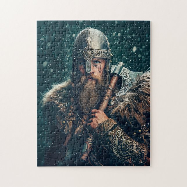 Puzzle Guerrero vikingo con atuendo auténtico (Vertical)