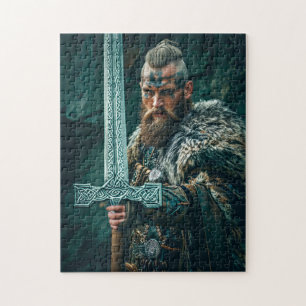 Puzzle Guerrero vikingo con atuendo auténtico