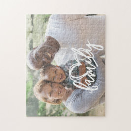 Puzzle Guión familiar | Foto de la familia Personalizado
