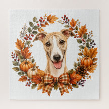 Guirnalda de otoño Whippet