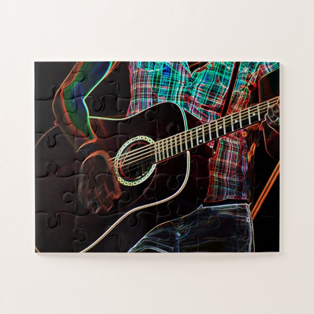 Puzzle Guitar 1 11x14 30pc jpcnm (Horizontal)