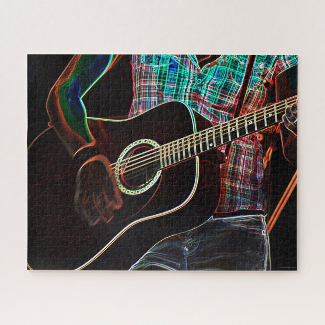 Puzzle Guitar 1 16x20 520pc jpcna (Horizontal)
