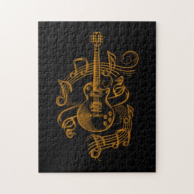 Puzzle Guitar Lover | Guitarra musical (Vertical)
