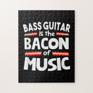 Puzzle Guitar Lover   La Guitarra De Bass Es Graciosa En 