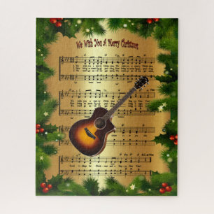 Puzzle Guitar ~ "Te deseamos una Feliz Navidad" ~