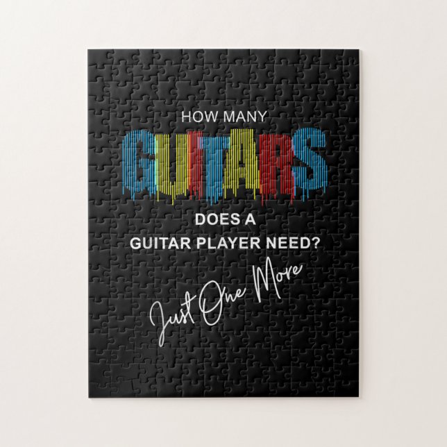 Puzzle Guitarista Cuántos Guitars tiene cumpleaños (Vertical)