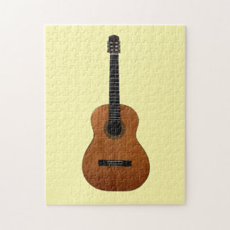 Puzzle Guitarra Acústica Musical Cute Amarillo