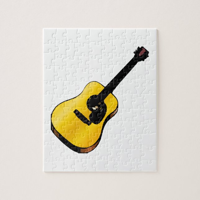Puzzle Guitarra de arte pop (Vertical)