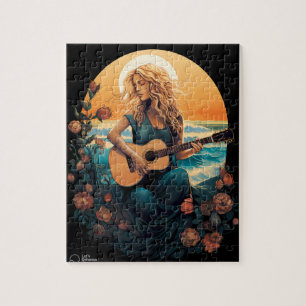 Puzzle guitarra de playa
