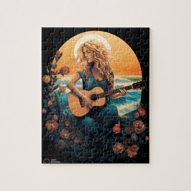 Puzzle guitarra de playa (Vertical)