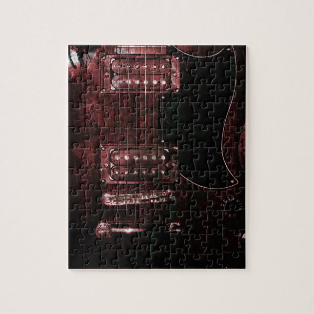 Puzzle Guitarra del SG (Grunge) (Vertical)