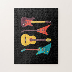 Puzzle Guitarra Eléctrica Y Regalo De Músico De Guitarra 