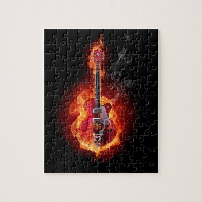 Puzzle Guitarra llamativa (Vertical)