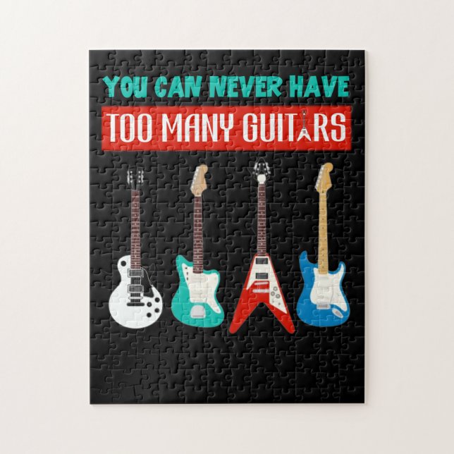 Puzzle Guitarra Lover| Nunca Se Puede Tener Demasiada Gui (Vertical)