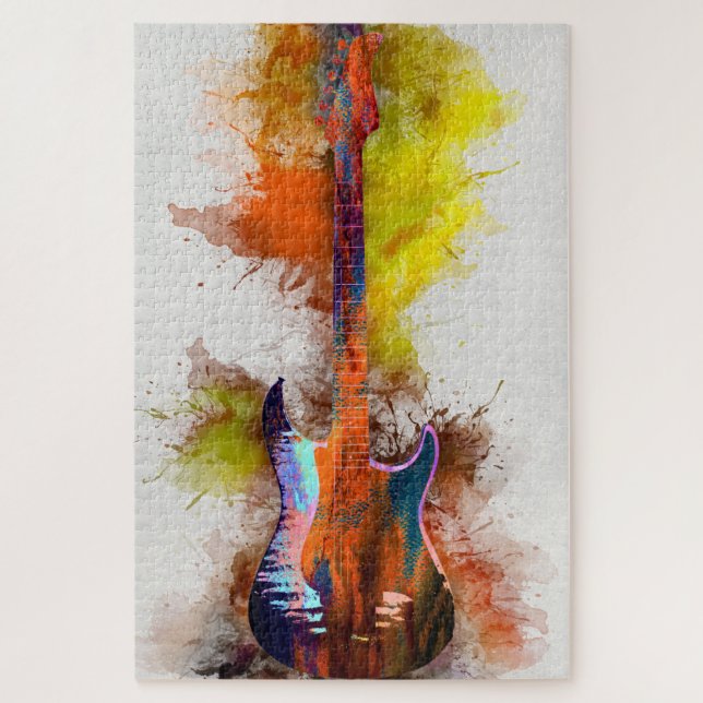 Puzzle Guitarra multicolor (Vertical)