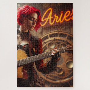 Puzzle Guitarra musical de Aries Zodiac