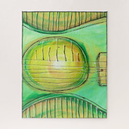 Puzzle Guitarra verde 2