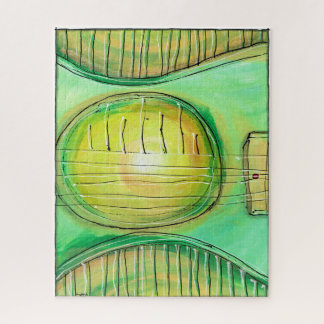 Puzzle Guitarra verde 2